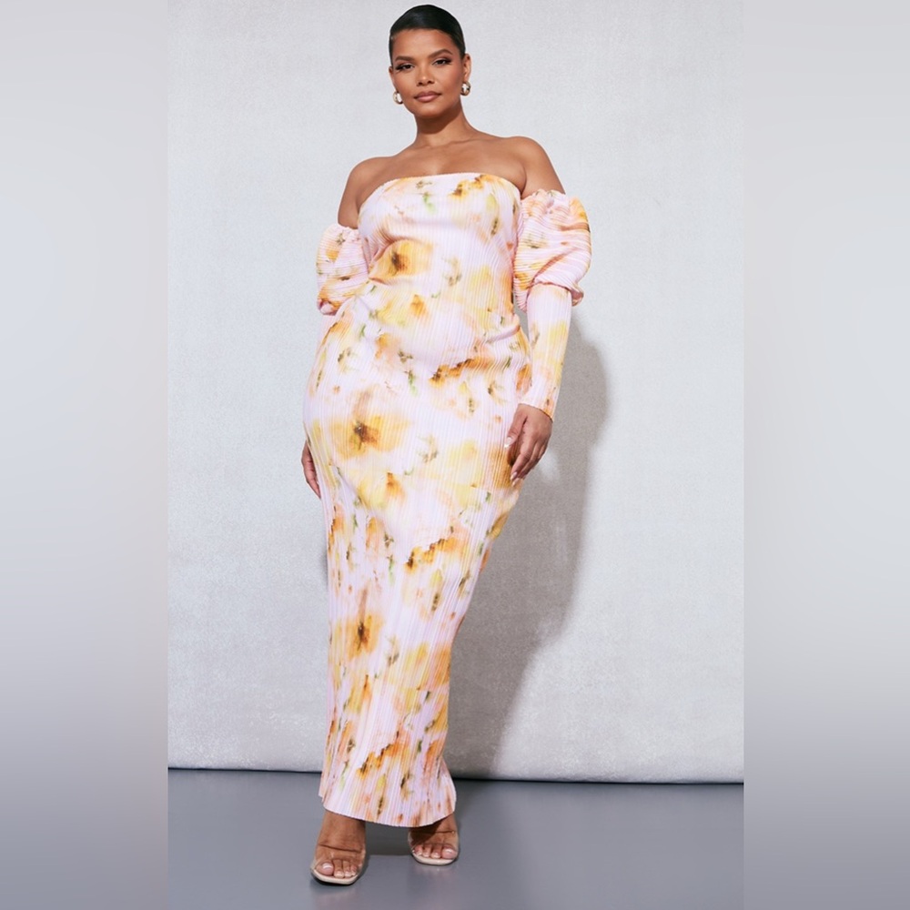 PrettyLittleThing floral maxi dress - Kentucky Derby dress - Picture 2 of 4